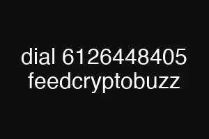 dial 6126448405 feedcryptobuzz